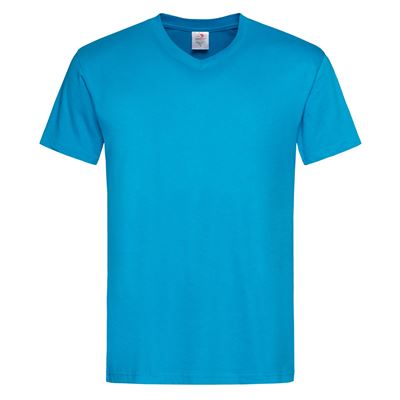 T-SHIRT COLLO A V COLORATA